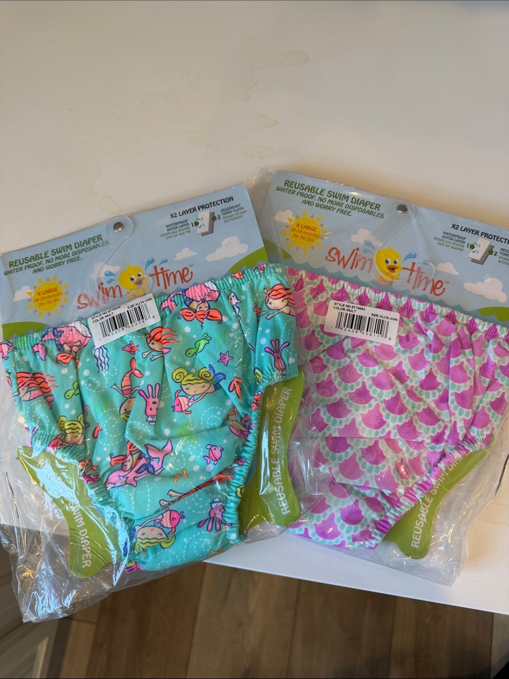 Swim Time Reusable Swim Diaper - Mermaid & Underwater Prints